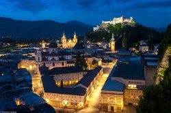 Picture from Salzburg at night